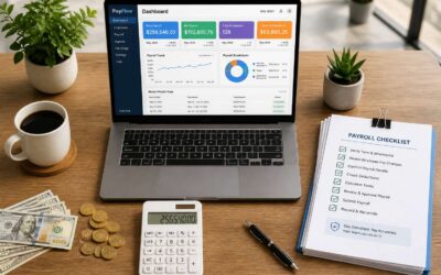 What does payroll services include? Tax filing, direct deposit, and compliance.
