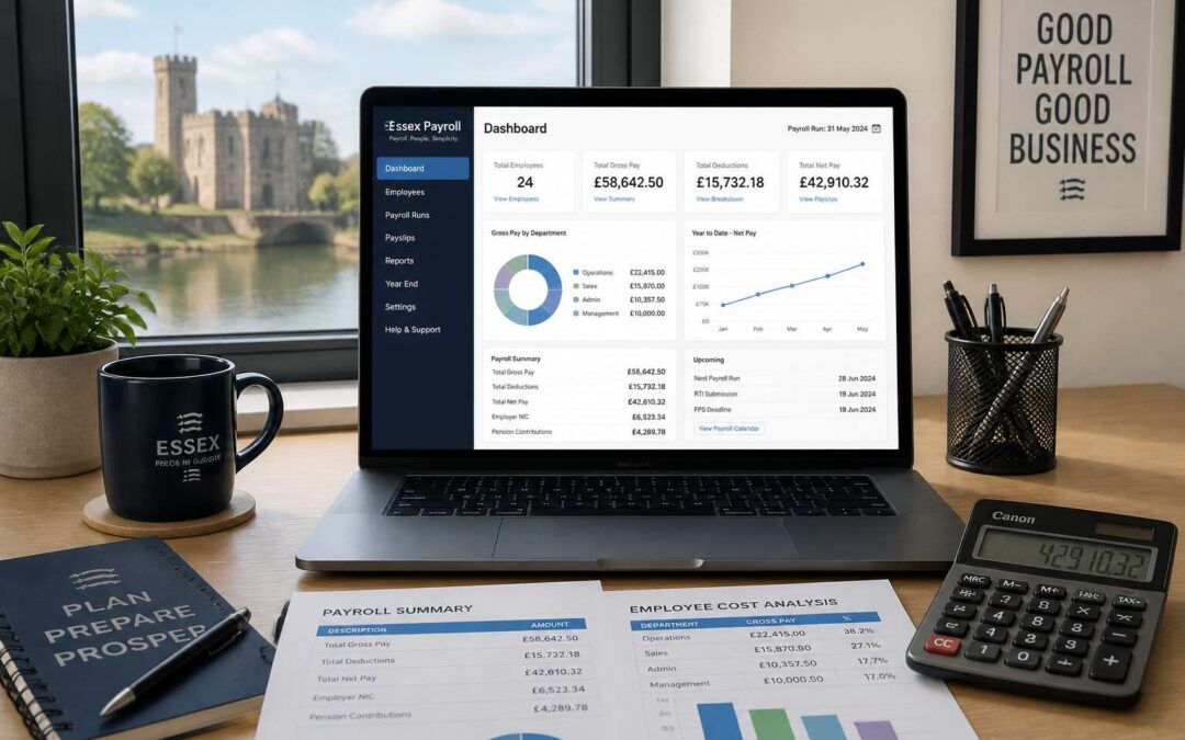 Payroll services Essex for accurate and timely payments.